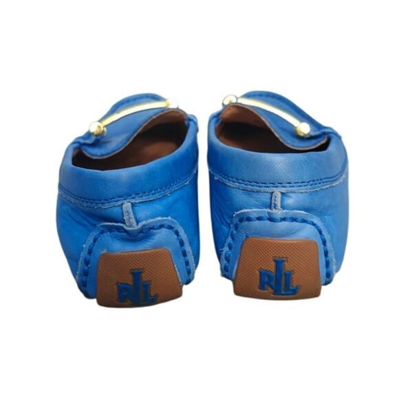 Blue Ralph Lauren leather loafers sz 6 - Picture 4 of 8